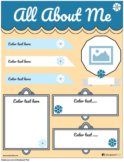 All About Me Template Storyboard by templates