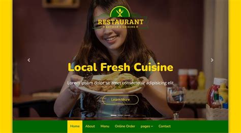 Image result for Restaurant Website HTML CSS with Bootstrap