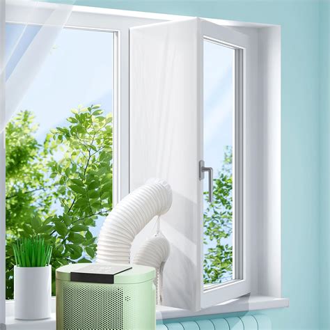 LOVIGA 500cm(197") Portable AC Window Seal, Casement Window Vent Kit ...