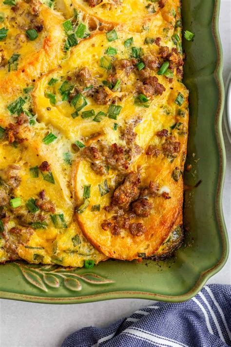 Christmas Breakfast Casserole- Platter Talk