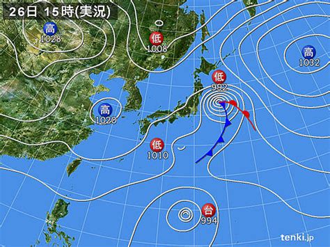 過去の実況天気図(2021年10月26日) - 日本気象協会 tenki.jp