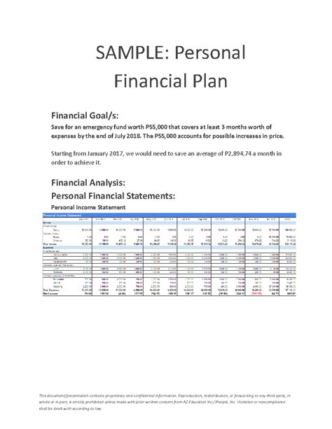 Financial Plan Sample 的图像结果