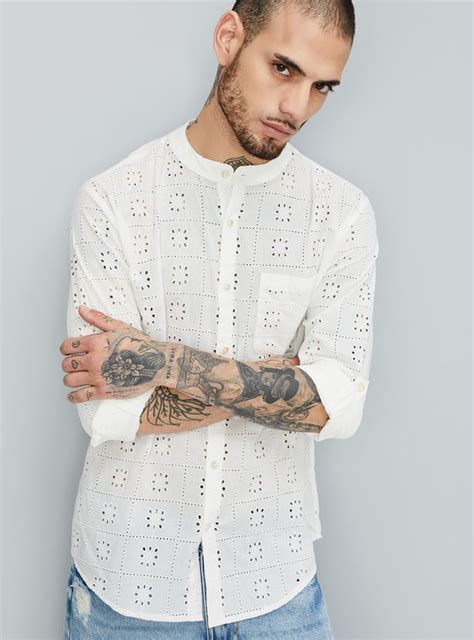 Buy Men Schiffli Short Kurta Online at just Rs. 1049.0 - 1000013554206 ...