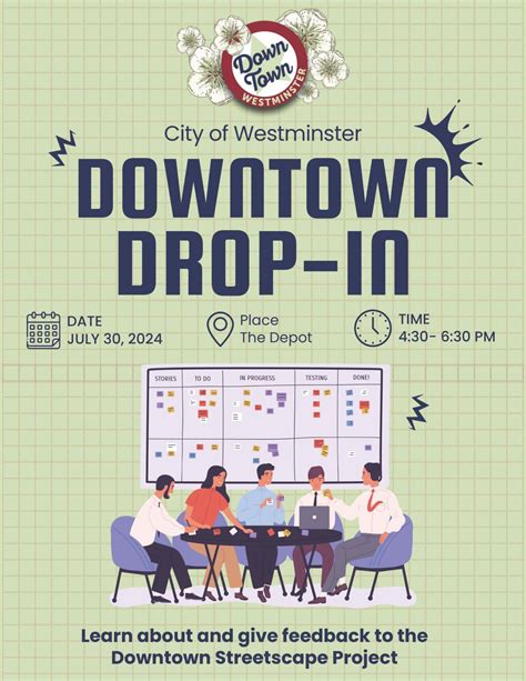 Downtown Streetscape Feedback Drop-in – City of Westminster, SC