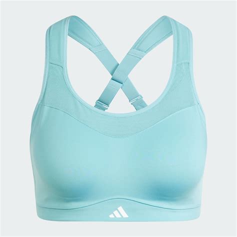 adidas TLRD Impact Training High-Support Bra - Turquoise | adidas India