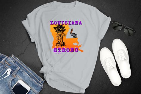 Louisiana Strong Shirt Louisiana Proud camiseta púrpura y - Etsy España