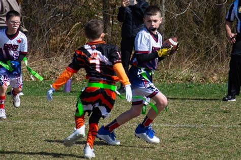 9/11 Flag Football players compete on a sunny Sunday at Mount Loretto ...