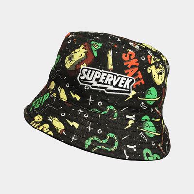 Buy Lit Bucket Hat by Supervek | Reversible | Unisex | Flame Print