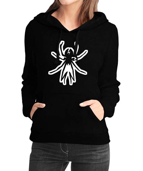 Spider Black Girls Hoodie | Swag Shirts