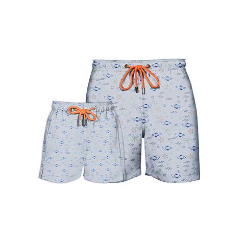 Ocean Life (White) - Father & Son – House of Malabaar