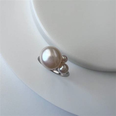 bubble Pearl ring・silver・ | r.