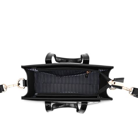 Buy Online Fastrack Sling Satchel with Patent Faux-Leather Texture in ...