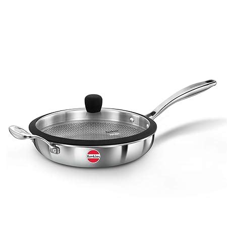 Buy Hawkins 26 cm Triply Stainless Steel Pro Frying Pan | Induction ...