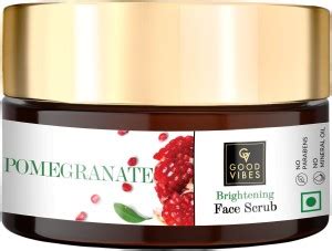 GOOD VIBES Pomegranate Brightening Face Scrub (100 g) Scrub - Price in ...