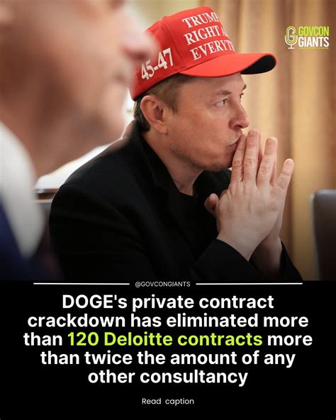 GovconGiants | 🚨 DOGE Crackdown Hits Deloitte HARD The Department of ...