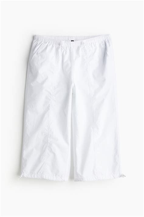 Capri Cargo Pants - White - Ladies | H&M US