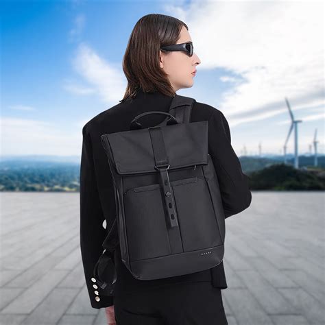 BANGE 2888 Roll Top Laptop Backpack 20L-30L Expendable Travel Bag ...
