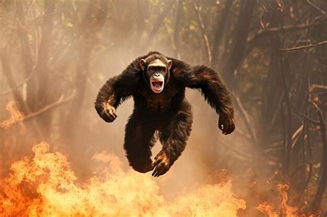 Chimp Using Fire 的图像结果