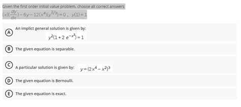 Image result for First Order Initial Value Problem