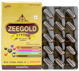 Zeegold Strong Capsule 15 - Uses, Side Effects, Dosage, Price | Truemeds