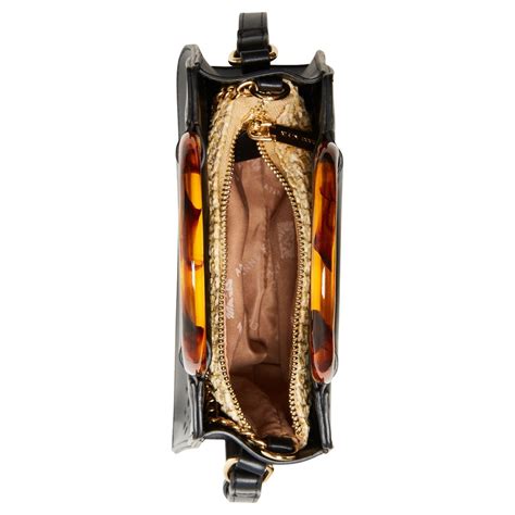 Buy Anne Klein Women Black Self Design Satchel Bag Online