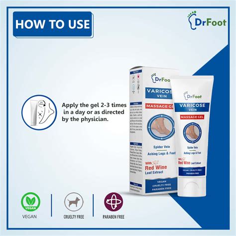 Buy DR FOOT VARICOSE VEIN MASSAGE GEL | TREAT VARICOSE VEINS, REDUCE ...