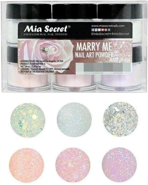 Mia Secret Polymer Marry ME 6 pcs Acrylic Collection | Ubuy India