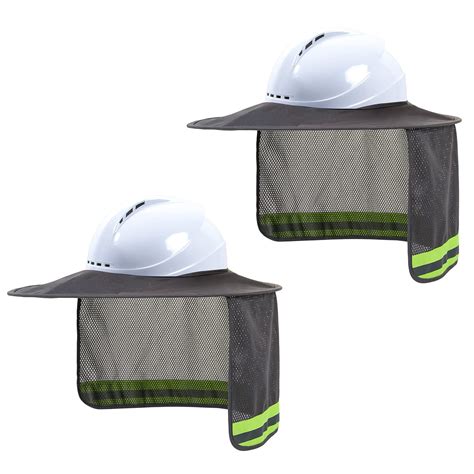 Buy LIZMOF Hard Hat Sun Shade, High Visibility Sun Visor Neck Shade ...