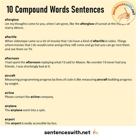 Compound Words Examples 70 的图像结果