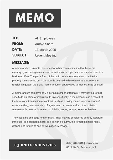 Image result for Basic Memo Format