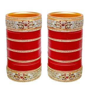 Buy Lucky Jewellery Bridal Bangle Set Dhanteras/Diwali/Bhai Dooj ...