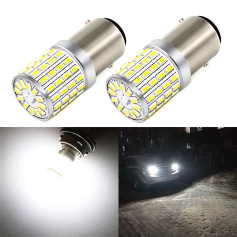 Phinlion 2000 Lumens LED 1157 Bulbs Super Bright 3014 72-SMD 2357 7528 ...