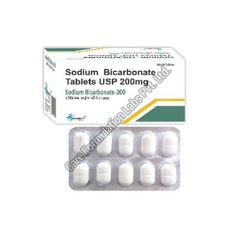 Sodium Bicarbonate-200 Tablets Manufacturer Supplier in Delhi India