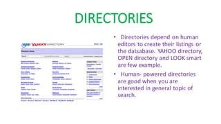 Image result for Search Engine and Directory Service