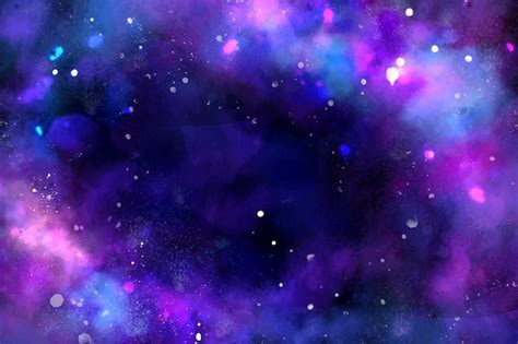 Hand painted galaxy background | Free Vector