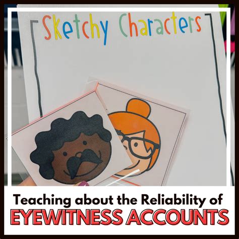 Sketchy Characters- A Fun Activity for Teaching about the Reliability ...