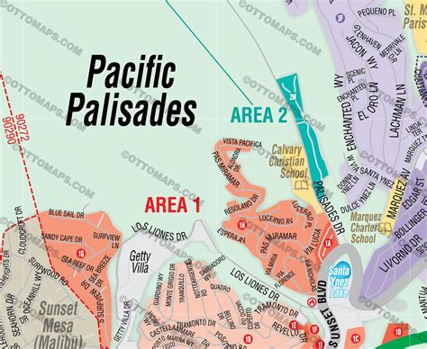 Pacific Palisades Map, Los Angeles, CA – Otto Maps