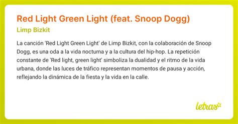 Significado de la canción Red Light Green Light (feat. Snoop Dogg ...