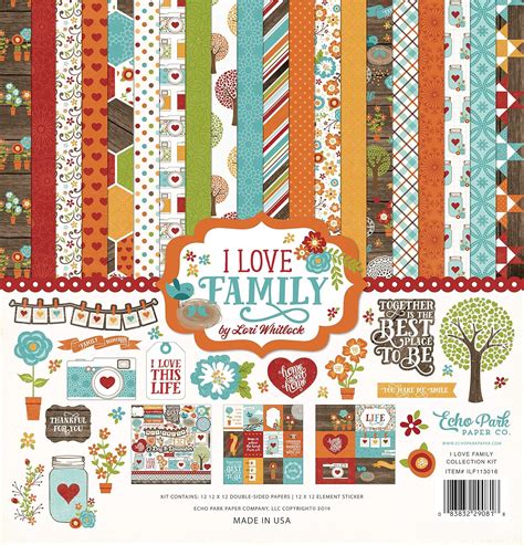 Echo Park Paper Company Love Family Collection Kit : Amazon.ca: Home