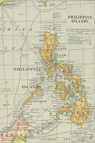 The Philippines Map Journal Vintage 1898 Map Of The Philippines ...
