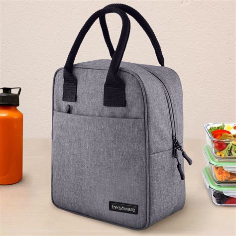 Frenchware Insulated Lunch Bag (9 Litre, 15 kg, Grey), Office Tiffin ...