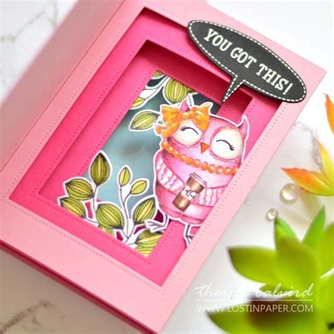 Image result for Handmade Shadow Box Card