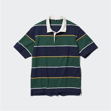 Rugger Striped Short Sleeve Polo Shirt | UNIQLO US