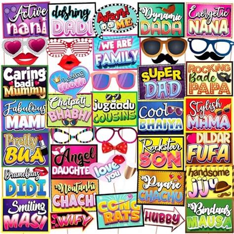 Party Propz Baby Shower Props for Photoshoot - 18 Pcs Baby Shower Photo ...
