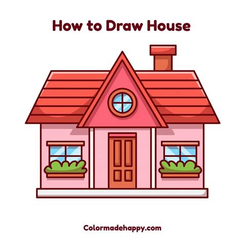 How to Draw a House: Step-by-Step Guide for Beginners - Drawings Easy ...
