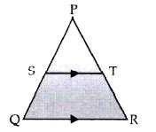 In the given figure in a triangle PQR, ST || QR and `(PS)/(SQ) =(3)/(5 ...