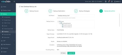 Oracle Backup 的图像结果
