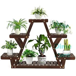 Dime Store Wooden Plant Stand for Balcony Living Room Indoor Outdoor ...