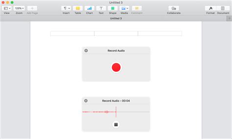 How to record audio in Apple Pages, Numbers and Keynote