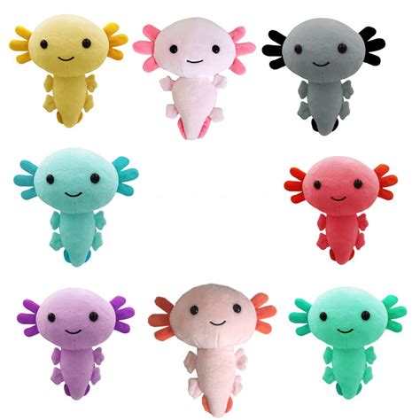 Buy Kawaii Axolotl Plush Toy Soft Pink Axolotl Stuffed Animal Plushie 7 ...